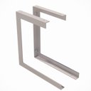 Ver imagem 2 de Prateleira Nicho Ferro Multiuso Dupla 60Cm Branca