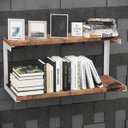 Ver imagem 4 de Prateleira Nicho Ferro Multiuso Dupla 60Cm Branca