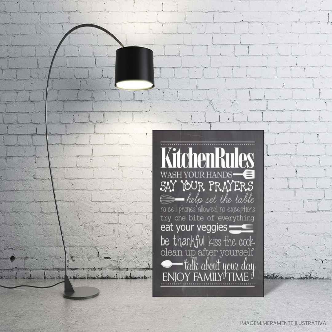 Quadro Decorativo Mdf 3mm 20x28,5 Cm - Frases - 1