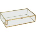 Ver imagem 1 de Porta Joias Vidro 5x20x12cm Transparente Decorativo