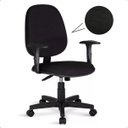 Ver imagem 7 de Cadeira Escritório Preta Giratória Diretor C/ Relax e Braço