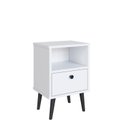 Ver imagem 2 de Mesa de Cabeceira Infantil 1 Gaveta Quarto Branco