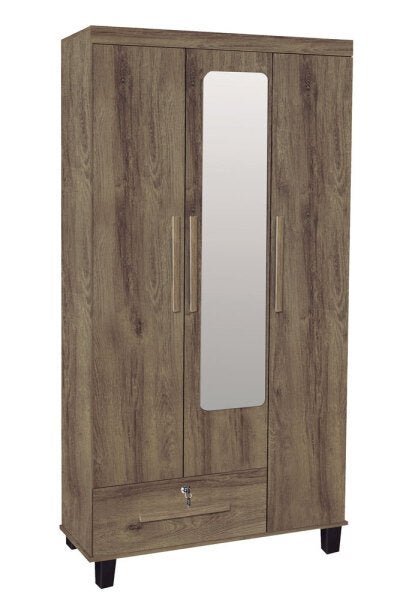 Guarda-Roupa Organizador 3 Portas com Espelho Trinobél Teka