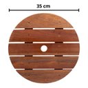 Ver imagem 2 de Suporte para Vaso de Planta Redondo com Rodinhas Cristal 35cm