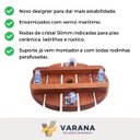 Ver imagem 3 de Suporte para Vaso de Planta Redondo com Rodinhas Cristal 35cm