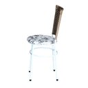 Ver imagem 4 de 6 Cadeiras para Mesa Branca Hawai Avelã Assento Floral:floral Branco