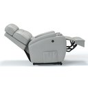 Ver imagem 5 de Poltrona do Papai Reclinável em Couro Bovino Cor Cinza Griggio Reclinação Elétrica - Modelo Florença