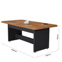 Ver imagem 3 de Mesa para Sala de Reunião Escritório Grande Retangular 160cm
