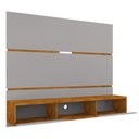 Ver imagem 3 de Painel Tv Ambar Sala 65 Pol. Off White/naturalle/ripado