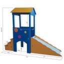 Ver imagem 7 de Escorregador Infantil Grande 2m Em Madeira Mdf Playground Para Casa Brinquedo Criança Feliz