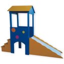 Ver imagem 1 de Escorregador Infantil Grande 2m Em Madeira Mdf Playground Para Casa Brinquedo Criança Feliz