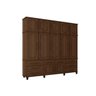 Guarda-Roupa Triplex Diamante Noce - Fabri Móveis - 1