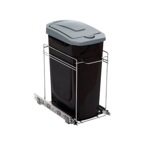 Lixeira Simples com Corrediça Telescópica 230x440x320 Mm 1042 Masutti Copat Cromado