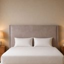 Ver imagem 2 de Cabeceira Casal 150cm Soft Lisa Veludo Nobre Avelã - Sallar Home