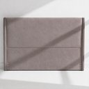 Ver imagem 1 de Cabeceira Casal 150cm Soft Lisa Veludo Nobre Avelã - Sallar Home