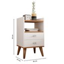 Ver imagem 4 de Mesa De Cabeceira Retrô Pés Palito Em Madeira Maciça Várias Cores MVD Móveis