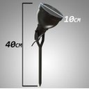 Ver imagem 2 de Espeto para Jardim e27 para lâmpada par 20/30 preto ST529