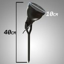Ver imagem 2 de Espeto para Jardim e27 para lâmpada par 20/30 preto ST529