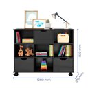Ver imagem 5 de Nicho Organizador com Rodízios Toys 9 Gavetas Q01 Pto/pto - Mpozenato