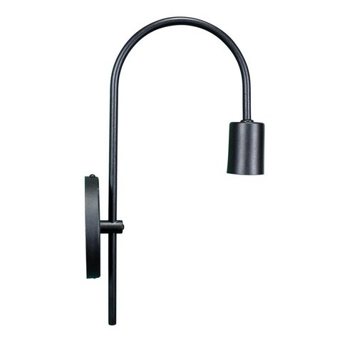 Arandela Arqueada Retrô Decorativa Preta E27