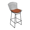 Ver imagem 2 de Kit 2 Banquetas Bistrô Bertoia Preta D70 com Assento Cobre