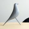 Pássaro M Decorativo - 17,4 Cm Altura -Toque 3D: Cinza - 2
