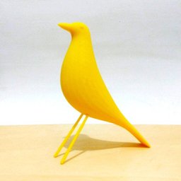 Pássaro P Decorativo - 11,6 Cm Altura -Toque 3D: Amarelo - 3