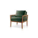 Ver imagem 1 de Poltrona Decorativa Sala Estar Perla Veludo Verde 11 Mk