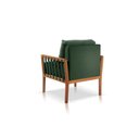 Ver imagem 3 de Poltrona Decorativa Sala Estar Perla Veludo Verde 11 Mk