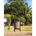 Ver imagem 3 de Suporte para Lixeira de Madeira Plastica 94 Litros - 70cm Fixo