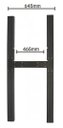 Ver imagem 2 de Suporte para Lixeira de Madeira Plastica 94 Litros - 70cm Fixo