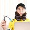 Colar Cervical Pescoço Inflável Ortopedico Postural Relaxamento Segurança Portátil - 4