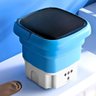 Mini Máquina de Lavar Roupa Portátil Bivolt - Azul - 2
