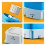 Mini Máquina de Lavar Roupa Portátil Bivolt - Azul - 8