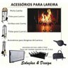 Ferramenta para Limpeza de Lareira Acessórios com Cabo Madeira - 3