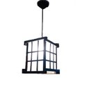 Ver imagem 1 de Luminária de Teto Rustico Lustre Japonês Treliça Madeira Artesanal Sala Quarto Restaurante Hotel