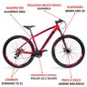 Bicicleta Aro 29 MKD King 21v Câmbios Shimano Freio a Disco Vermelho e Preto Quadro 19 - 3