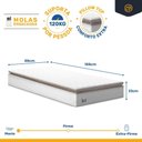 Ver imagem 6 de Cama Box com Colchão de Molas Ensacadas Pillow Top Neve Solteiro 88cm