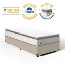 Ver imagem 3 de Cama Box com Colchão de Molas Ensacadas Pillow Top Neve Solteiro 88cm
