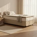 Ver imagem 1 de Cama Box com Colchão de Molas Ensacadas Pillow Top Neve Solteiro 88cm