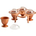 Ver imagem 3 de Cozedor Ovos Ceramica Cozidos 4 Formas Cozido Cozinha Cozinhar