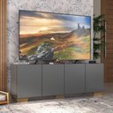 Ver imagem 2 de Rack para Tv até 50 Polegadas com 4 Portas Multimóveis Mp1072 Grafite/natural