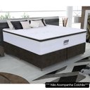 Ver imagem 2 de Base Para Cama Box Casal King Size Bipartido 193cm Suede Liso Tower NW Marrom - Gazin