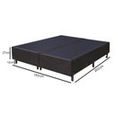 Ver imagem 5 de Base Para Cama Box Casal King Size Bipartido 193cm Suede Liso Tower NW Marrom - Gazin