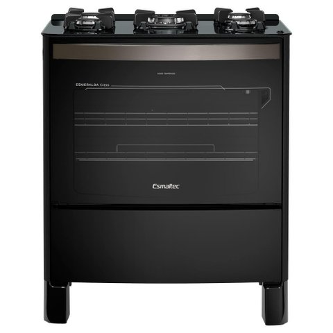 Fogão Esmaltec Esmeralda 5b Preto Autolimpante