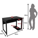 Ver imagem 2 de Mesa para Escrivaninha Gamer Preto