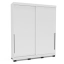 Ver imagem 2 de Roupeiro Solteiro Madri 2 Portas 2 Gavetas 177x213cm Branco 250703