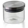 Pote de Vidro Borossilicato com Tampa Hermético 370ml Cinza - 1