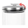Pote de Vidro Borossilicato com Tampa Hermético 370ml Cinza - 2