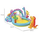Ver imagem 4 de Piscina Inflável Infantil 290 Litros Mundo Dos Dinossauros Intex com Bomba de Ar Manual